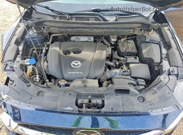 JM3KFACM0M1307798 2021 MAZDA CX-5 Blue უკანა სალონის ხედი