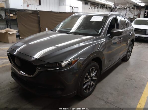 JM3KFACM1J1342555 2018 MAZDA CX-5 Gray Vista tres cuartos delantera izquierda