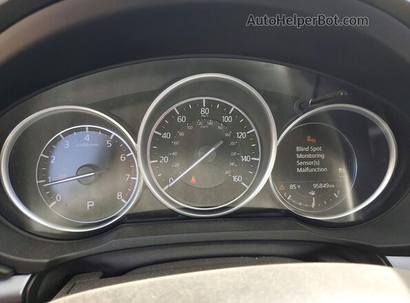 JM3KFACM2K1528803 2019 MAZDA CX-5 White ხელსაწყოთა პანელის ხედი