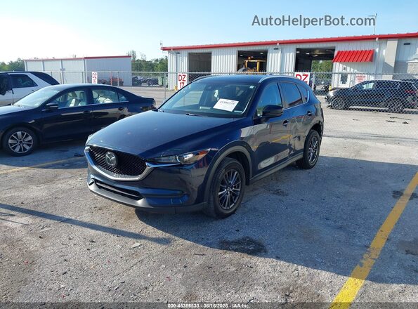 JM3KFACM2L0863986 2020 MAZDA CX-5 Blue წინა მარცხენა ხედი სამი მეოთხედიდან