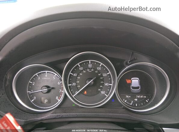 JM3KFACM3J0363154 2018 MAZDA CX-5 Gray უკანა სავარძლების ხედი