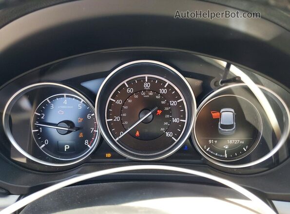 JM3KFACM3K1571188 2019 MAZDA CX-5 Silver Вид щитка приладів
