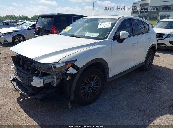 JM3KFACM3L0722621 2020 MAZDA CX-5 White წინა მარცხენა ხედი სამი მეოთხედიდან