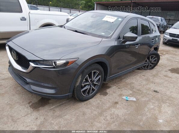 JM3KFACM6J0467329 2018 MAZDA CX-5 Gray Առջևի ձախ երեք քառորդ տեսարան