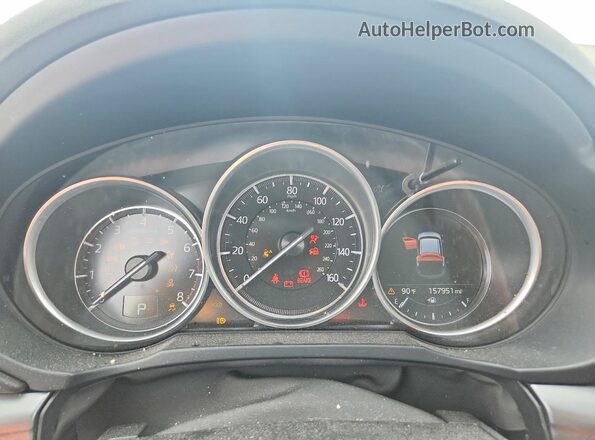 JM3KFACM8L0754223 2020 MAZDA CX-5 White Вид щитка приладів