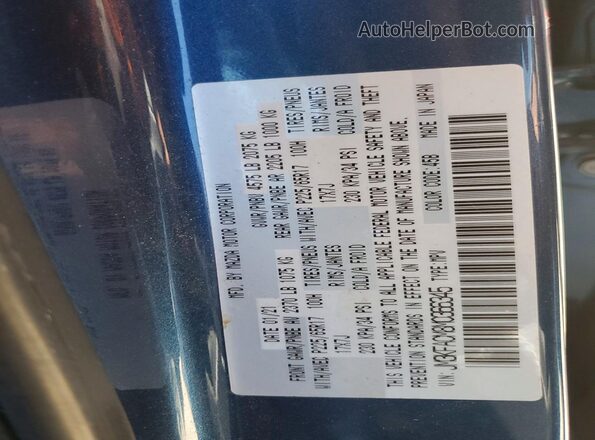 JM3KFACM8M0366345 2021 MAZDA CX-5 Синий Вид наклейки с VIN-кодом