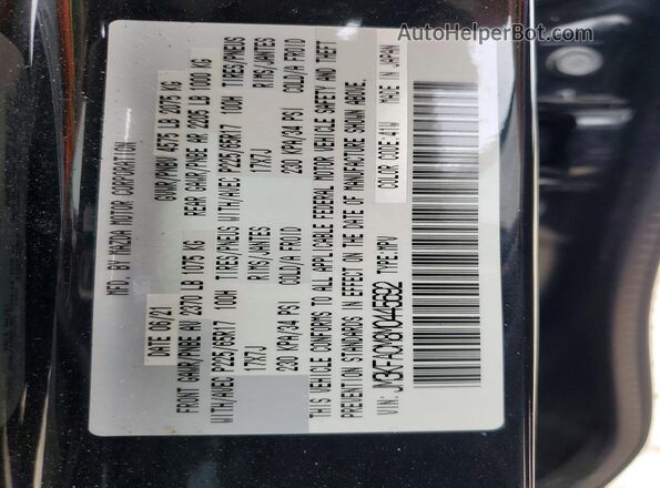 JM3KFACM8M0445692 2021 MAZDA CX-5 Black Vista de la etiqueta del VIN