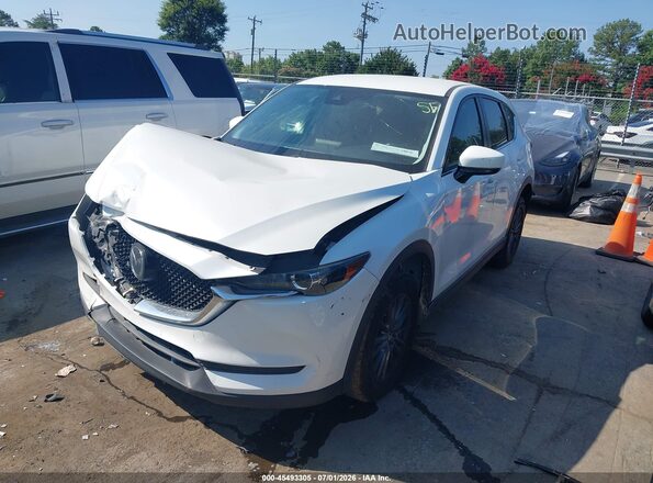 JM3KFACMXL0747886 2020 MAZDA CX-5 White წინა მარცხენა ხედი სამი მეოთხედიდან