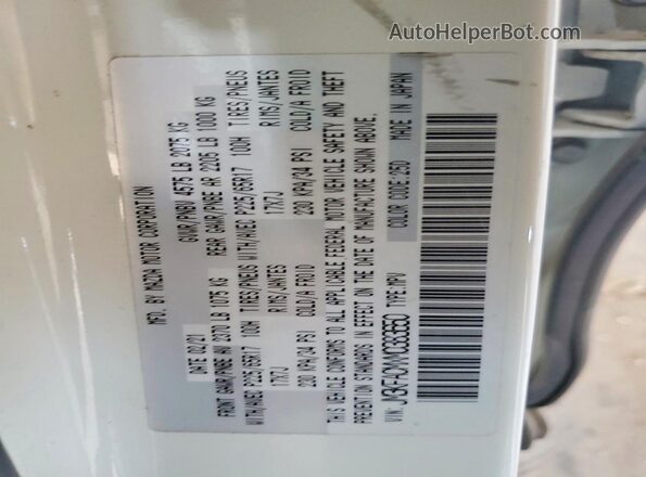 JM3KFACMXM0383650 2021 MAZDA CX-5 White Engine compartment view