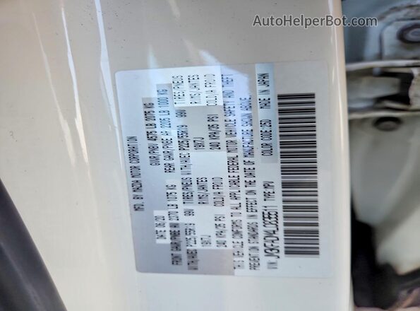 JM3KFADM4L0835511 2020 MAZDA CX-5 White VIN կոդի պիտակի տեսք