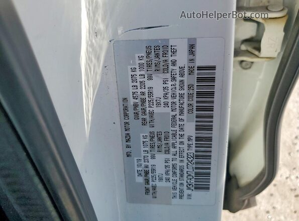 JM3KFADM7L0724323 2020 MAZDA CX-5 White VIN sticker view