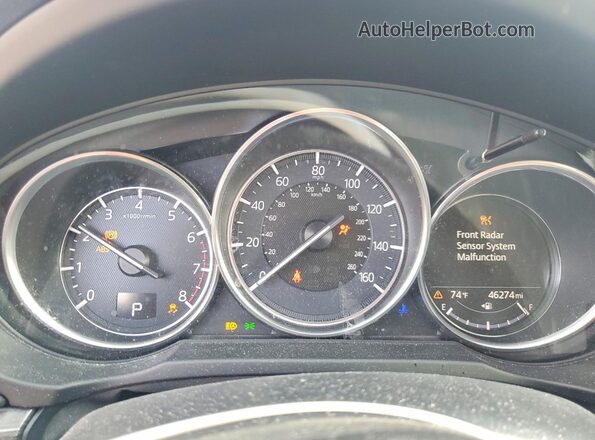 JM3KFADMXJ0309476 2018 MAZDA CX-5 Red ხელსაწყოთა პანელის ხედი