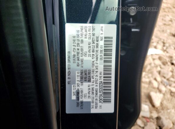 JM3KFBAL6S0809394 2025 MAZDA CX-5 Black VIN կոդի պիտակի տեսք