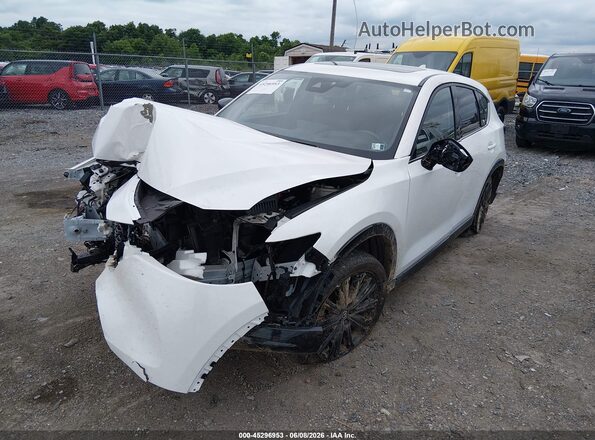 JM3KFBAY0N0641607 2022 MAZDA CX-5 White Vista tres cuartos delantera izquierda