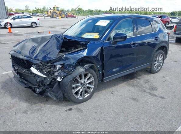 JM3KFBAY6M0467461 2021 MAZDA CX-5 Blue Przód lewy