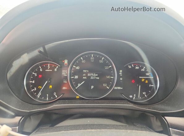 JM3KFBAY7P0152012 2023 MAZDA CX-5 Black Instrument cluster view