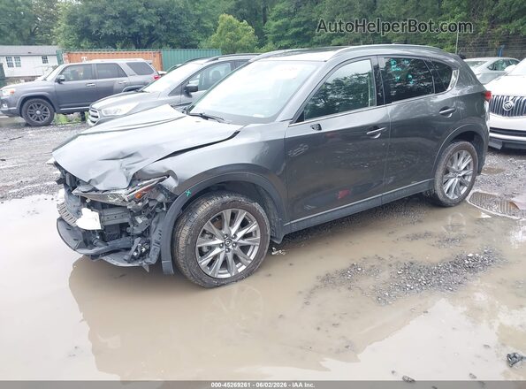 JM3KFBAYXM0317269 2021 MAZDA CX-5 Gray წინა მარცხენა ხედი სამი მეოთხედიდან