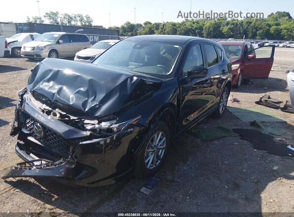JM3KFBBL3S0754773 2025 MAZDA CX-5 Black Առջևի ձախ երեք քառորդ տեսարան