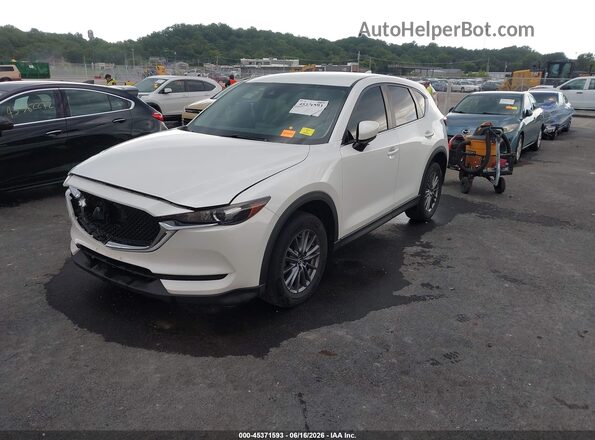 JM3KFBBL6H0180260 2017 MAZDA CX-5 White წინა მარცხენა ხედი სამი მეოთხედიდან