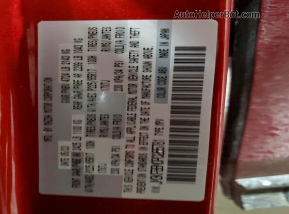 JM3KFBBM0P0265781 2023 MAZDA CX-5 Красный Вид наклейки с VIN-кодом