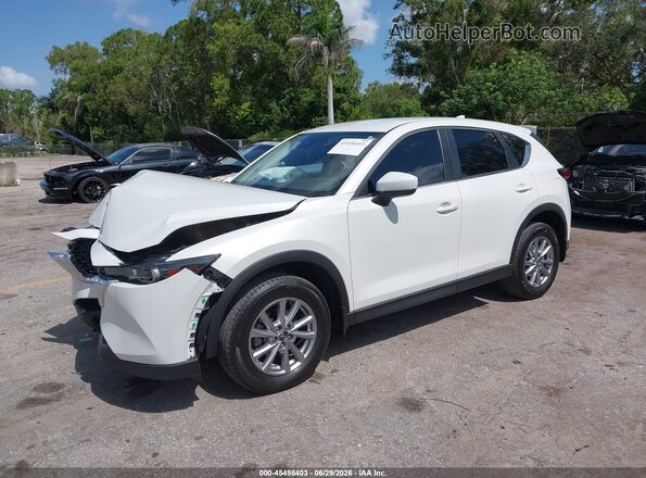 JM3KFBBM1P0153118 2023 MAZDA CX-5 White წინა მარცხენა ხედი სამი მეოთხედიდან