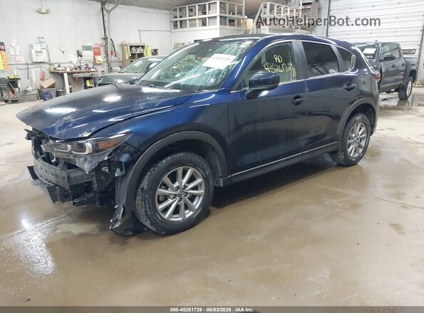 JM3KFBBM1P0278250 2023 MAZDA CX-5 Blue Առջևի ձախ երեք քառորդ տեսարան