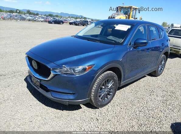 JM3KFBBM3M0399373 2021 MAZDA CX-5 Синий Передняя левая четверть