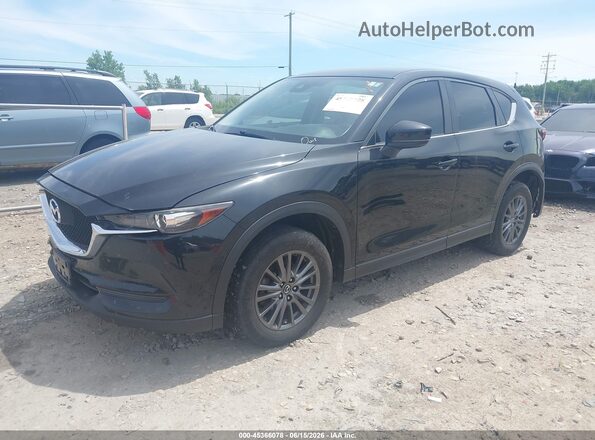 JM3KFBBM7K0503070 2019 MAZDA CX-5 Black წინა მარცხენა ხედი სამი მეოთხედიდან