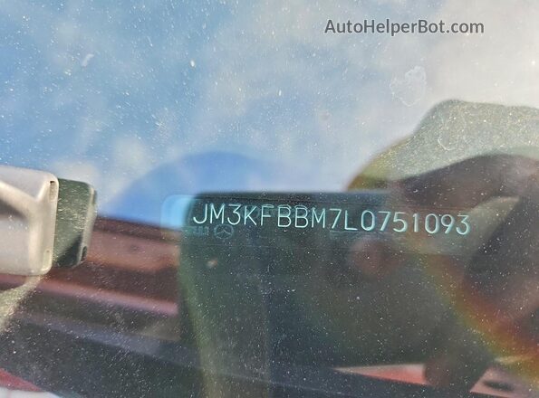 JM3KFBBM7L0751093 2020 MAZDA CX-5 Red Вид наклейки з VIN-кодом