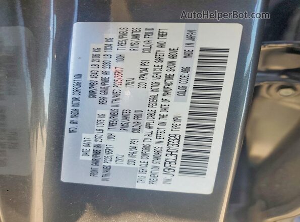 JM3KFBCL3H0133329 2017 MAZDA CX-5 Gray Вид наклейки з VIN-кодом