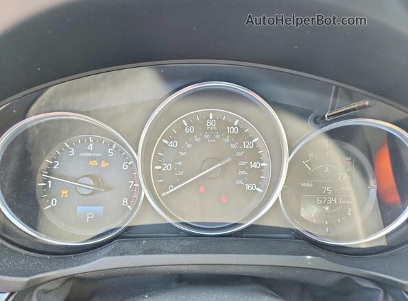 JM3KFBCL4H0206630 2017 MAZDA CX-5 Gray Instrument cluster view
