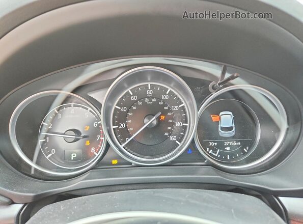 JM3KFBCL4R0413293 2024 MAZDA CX-5 White Instrument cluster view
