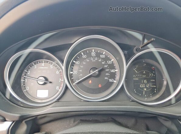 JM3KFBCL6H0221596 2017 MAZDA CX-5 Red ხელსაწყოთა პანელის ხედი