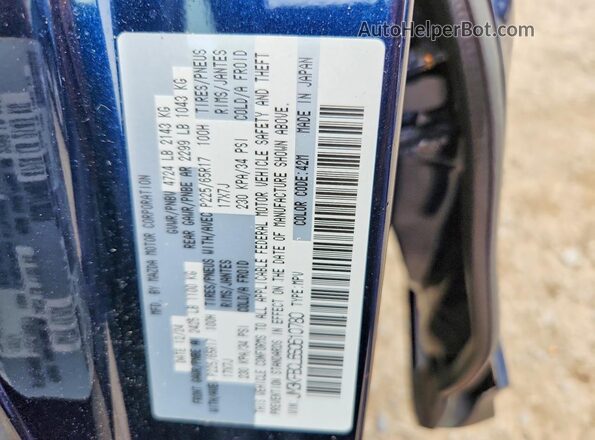 JM3KFBCL6S0610780 2025 MAZDA CX-5 Blue Widok naklejki z numerem VIN