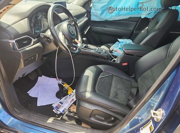 JM3KFBCM0L0801539 2020 MAZDA CX-5 Blue Widok wnętrza z przodu