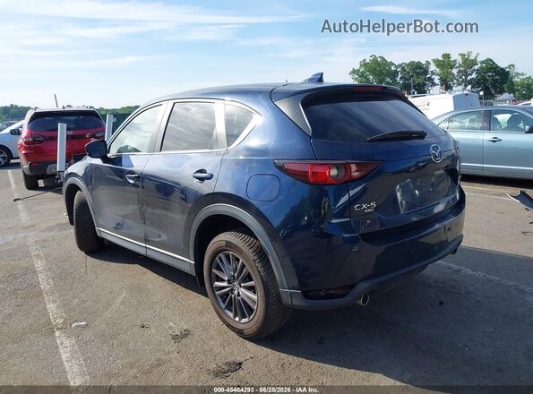 JM3KFBCM0M1335705 2021 MAZDA CX-5 Dark Blue Trasero izquierdo