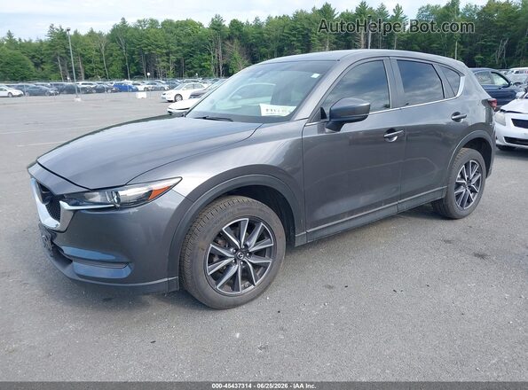 JM3KFBCM1J1473104 2018 MAZDA CX-5 Gray Առջևի ձախ երեք քառորդ տեսարան