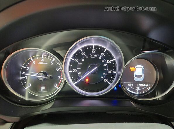 JM3KFBCM1L0775002 2020 MAZDA CX-5 Gray Instrument cluster view