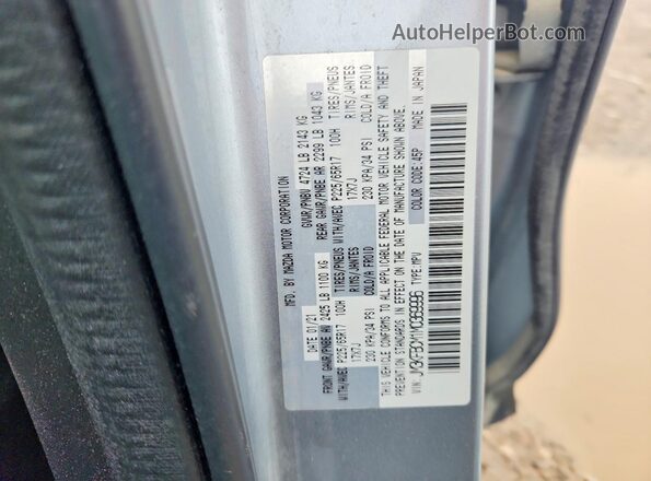 JM3KFBCM1M0369996 2021 MAZDA CX-5 Silver Widok komory silnika