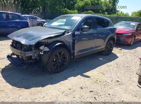 JM3KFBCM1M0379010 2021 MAZDA CX-5 Gray წინა მარცხენა ხედი სამი მეოთხედიდან