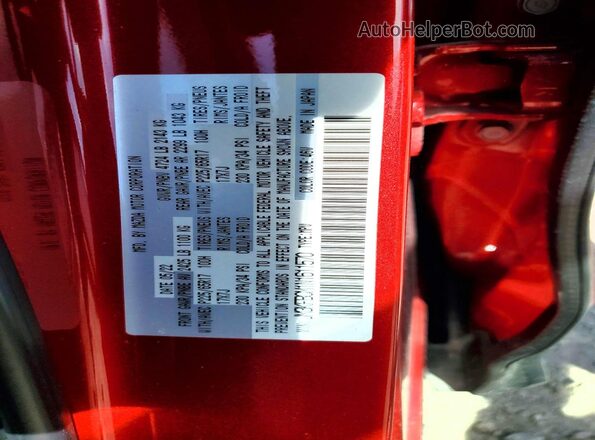 JM3KFBCM1N1611570 2022 MAZDA CX-5 Красный Вид наклейки с VIN-кодом