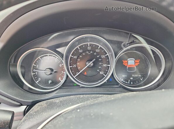 JM3KFBCM2L0844103 2020 MAZDA CX-5 Blue Вид щитка приладів