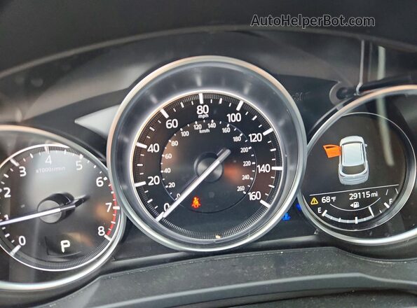 JM3KFBCM2N0557086 2022 MAZDA CX-5 Gray Սարքավորումների վահանակի տեսք