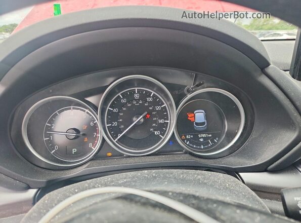 JM3KFBCM2N0566872 2022 MAZDA CX-5 Burgundy Вид щитка приладів
