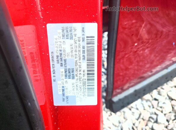 JM3KFBCM2N0566872 2022 MAZDA CX-5 Burgundy Вид наклейки з VIN-кодом