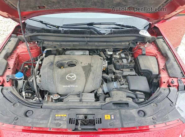 JM3KFBCM2N0595983 2022 MAZDA CX-5 Burgundy Vista del compartimento del motor