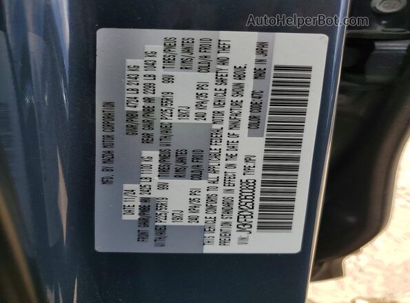 JM3KFBCM2S0600885 2025 MAZDA CX-5 Gray VIN կոդի պիտակի տեսք