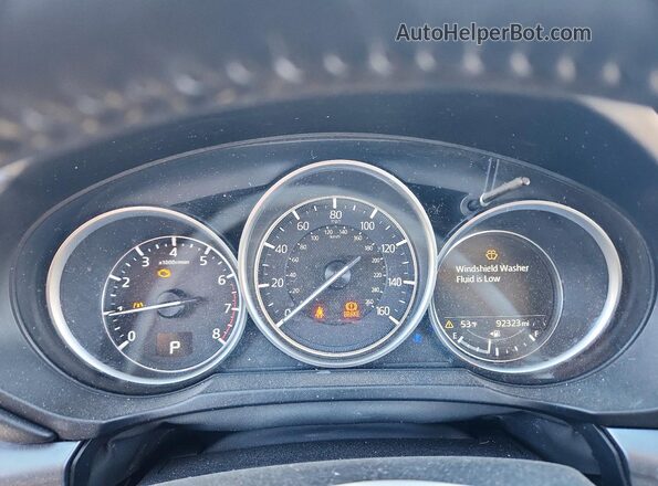 JM3KFBCM3J0408728 2018 MAZDA CX-5 White Instrument cluster view
