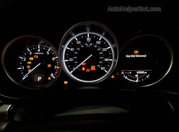 JM3KFBCM3L0720969 2020 MAZDA CX-5 Black ხელსაწყოთა პანელის ხედი