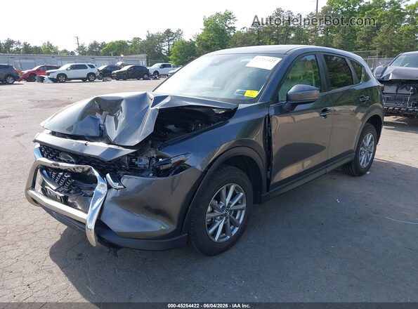 JM3KFBCM3N1593458 2022 MAZDA CX-5 Gray წინა მარცხენა ხედი სამი მეოთხედიდან
